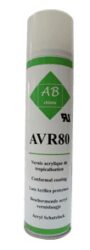 AVR80BA-400 - AB CHIMIE: AVR80BA-400 Schutzlacke Akryl ungiftig Verpackung Sprayform-400ml; Temperaturbereich von - 65  C bis + 150  C. Wir verkaufen nur in der Tschechischen und Slowakischen Republik. 

Unsere Firma bietet den Transport dieser Waren nur innerhalb der Tschechischen Republik an. Der Kunde muss den Transport auerhalb der Tschechischen Republik auf eigene Kosten bestellen.